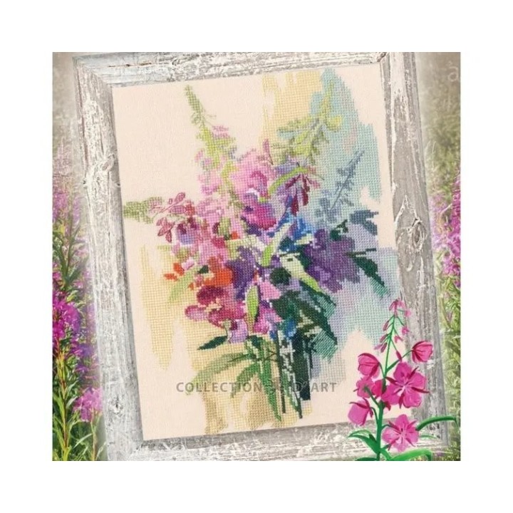 Kit de broderie Épilobe Framboise
