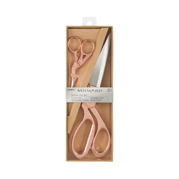 Scherenset: Schneiderschere und Stickschere: Roségold