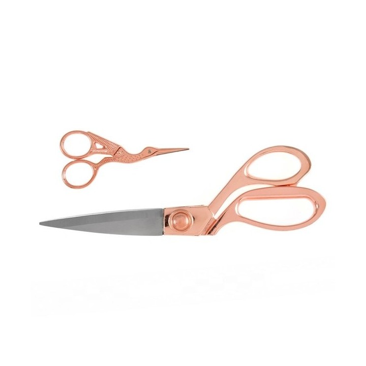 Scherenset: Schneiderschere und Stickschere: Roségold