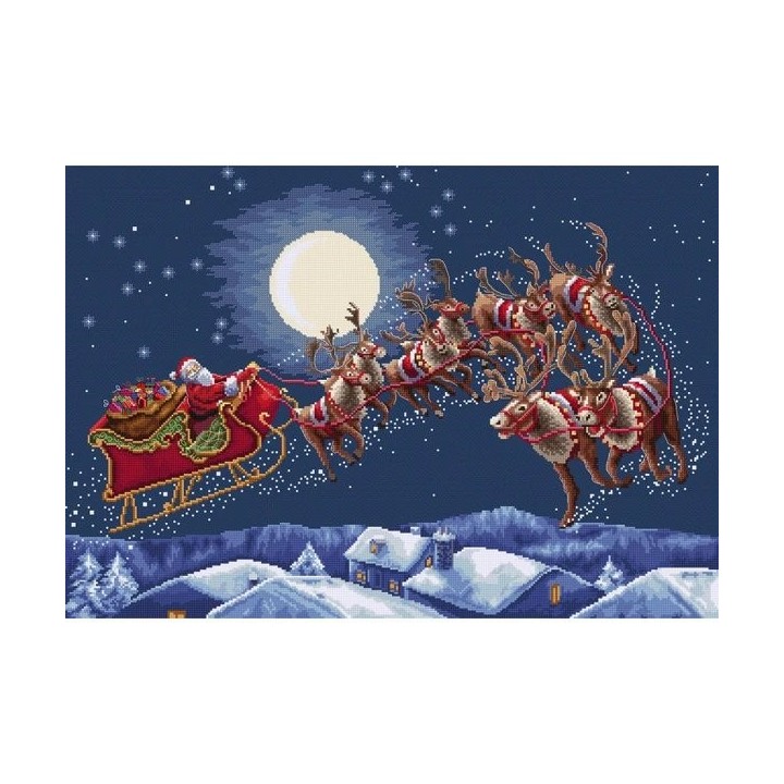 Embroidery kit Christmas Eve Flight