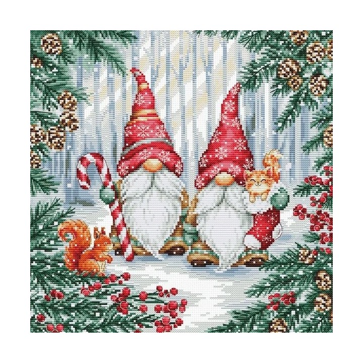 Luca-S Kit de broderie Les amis de la forêt