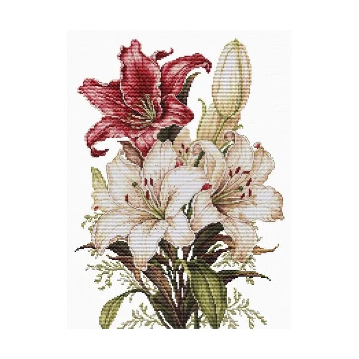 Luca-S Kit de broderie Le parfum des lys