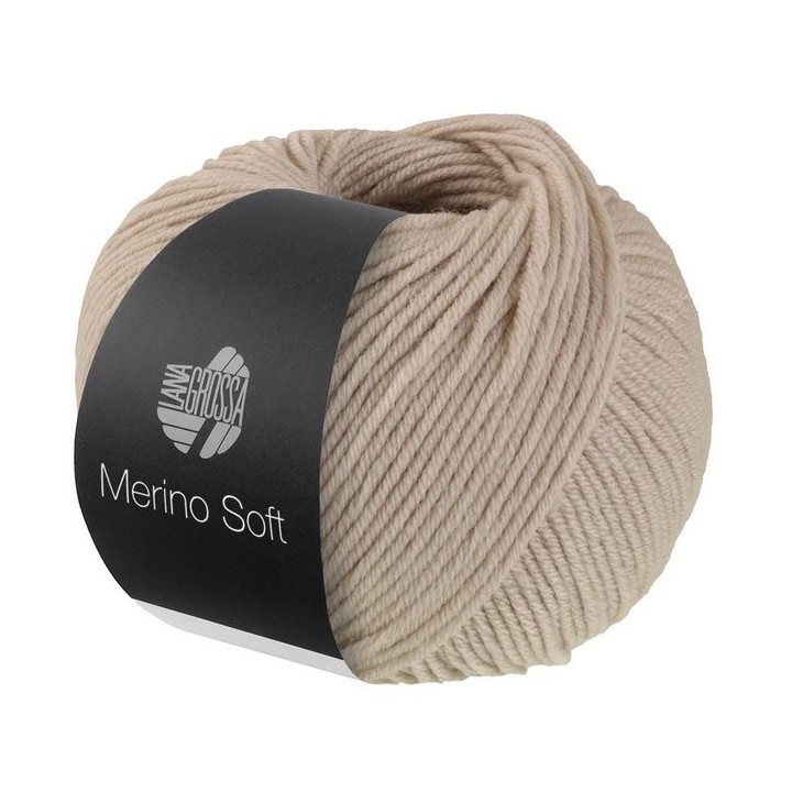 Lana Grossa Merino Soft 002 Gray-Beige