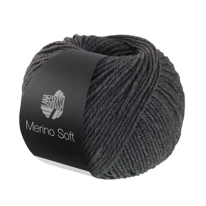 Lana Grossa Merino Soft 010 Dunkelgrau