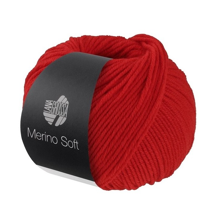 Lana Grossa Merino Soft 011 Bright Red