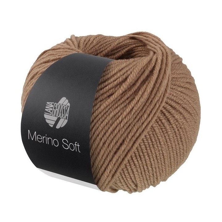 Lana Grossa Merino Soft 018 Hellbraun
