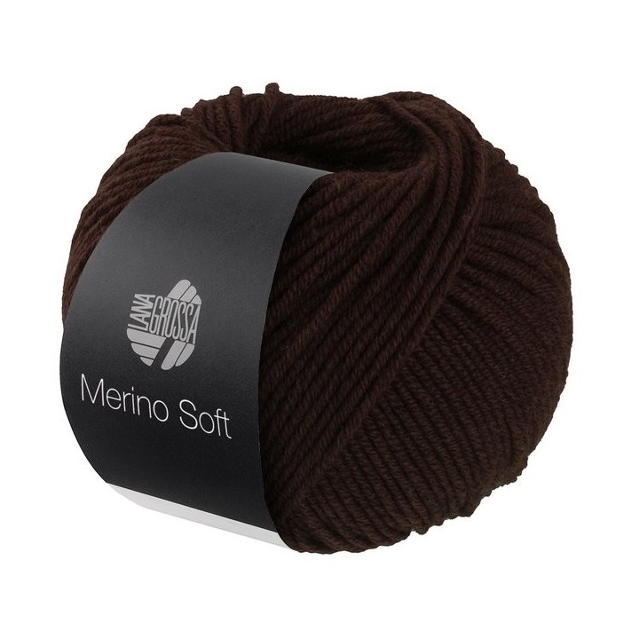 Lana Grossa Merino Soft 019 Donkerbruin
