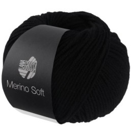 Lana Grossa Merino Soft 020 Schwarz