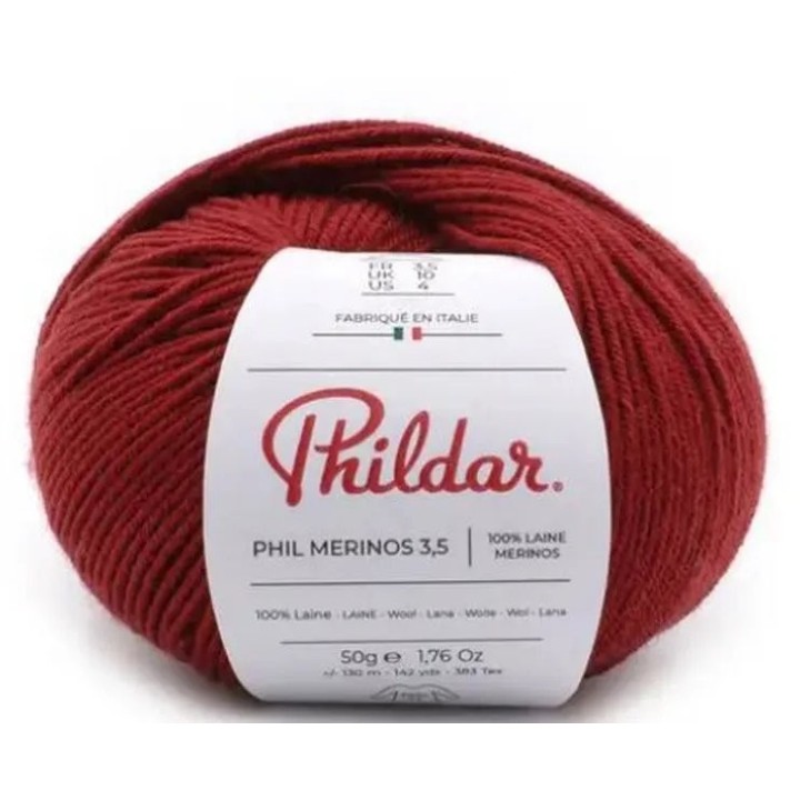 Phildar Phil Merinos 3.5 Grenat