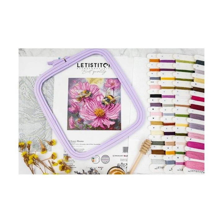 Stickset Honigblüten