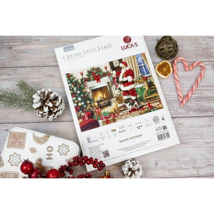Luca-S Embroidery kit Santa Interior