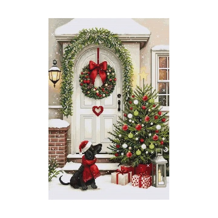 Luca-S Embroidery kit Waiting for Christmas