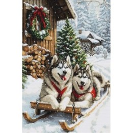 Luca-S Kit de broderie La magie de l'hiver nordique
