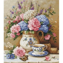 Luca-S Embroidery kit Floral Nostalgia