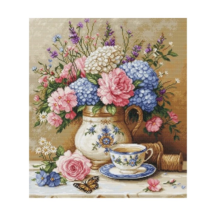 Luca-S Embroidery kit Floral Nostalgia