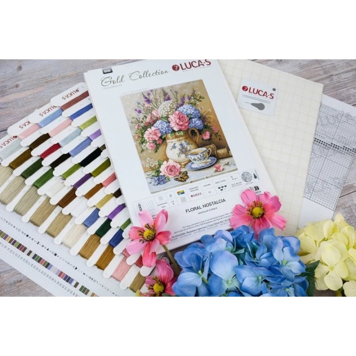 Luca-S Stickset Florale Nostalgie
