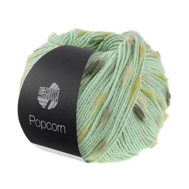 Lana Grossa Popcorn 16 White-green