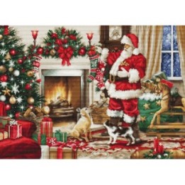 Kit de broderie Intérieur du Père Noël
