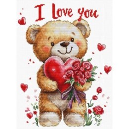 Kit de broderie Bouquet d'amour