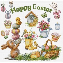 Kit de broderie Joyeuses Pâques