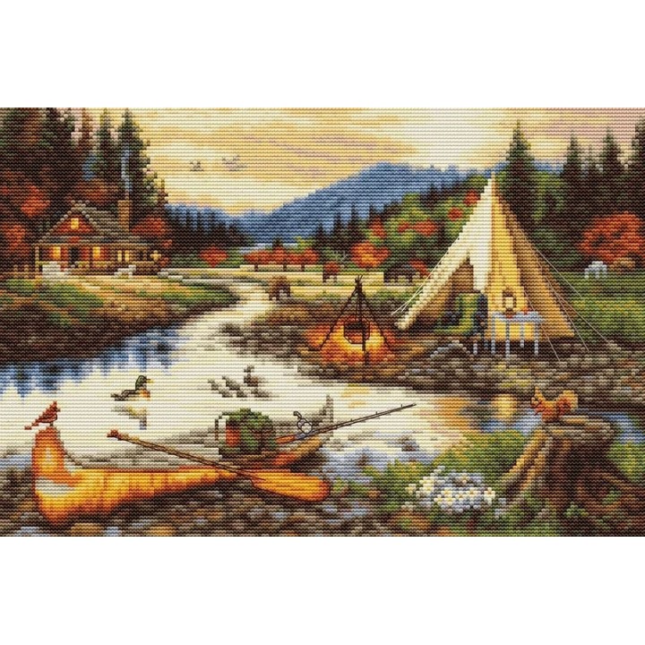 Embroidery kit Gold Creek
