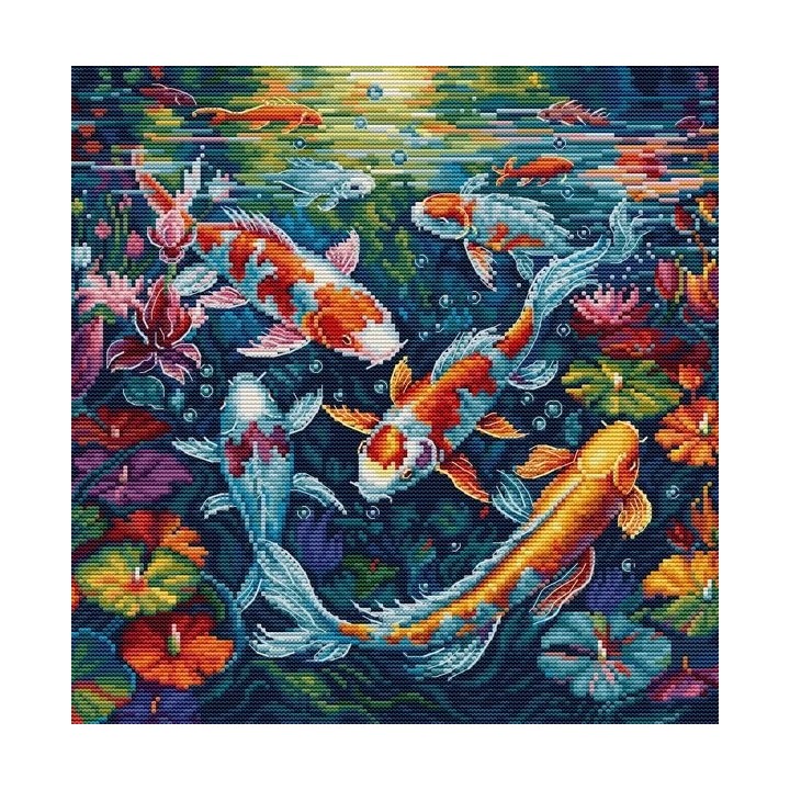 Kit de broderie L'aquarium