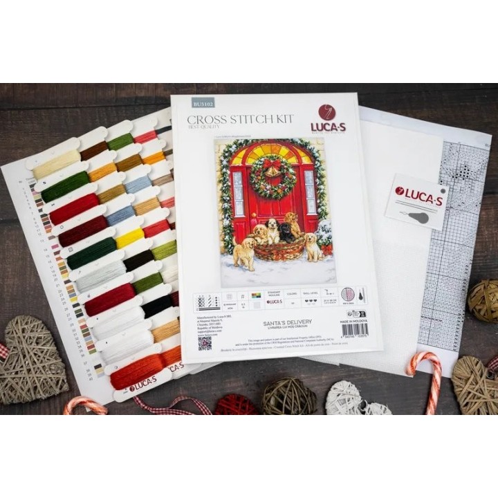 Kit de broderie Livraison du Père Noël