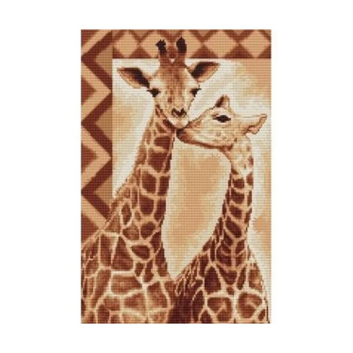 Kit de broderie girafes