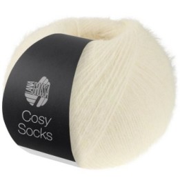 Lana Grossa Cosy Socks 10 Weiss