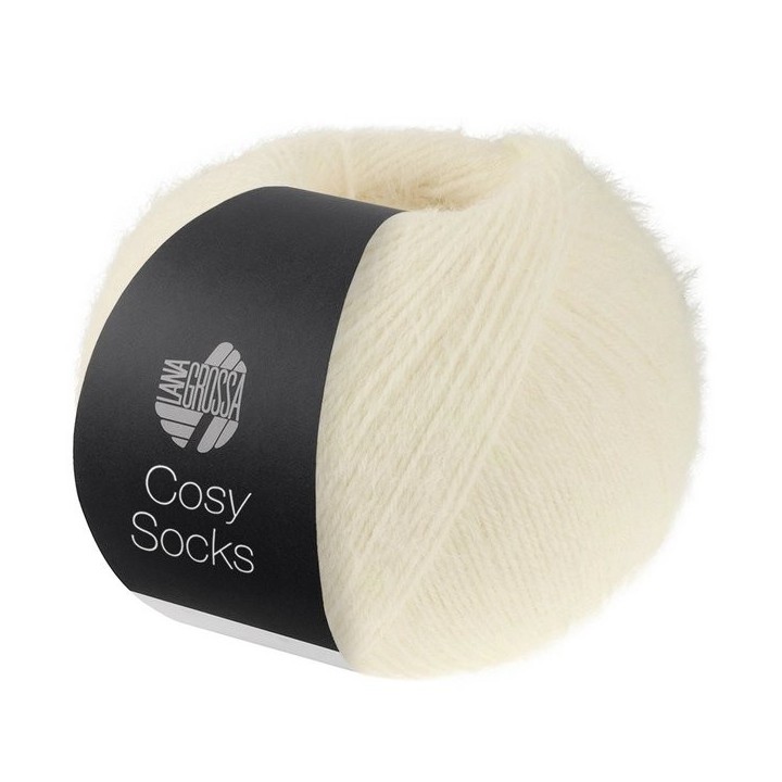 Lana Grossa Cosy Socks 10 Weiss