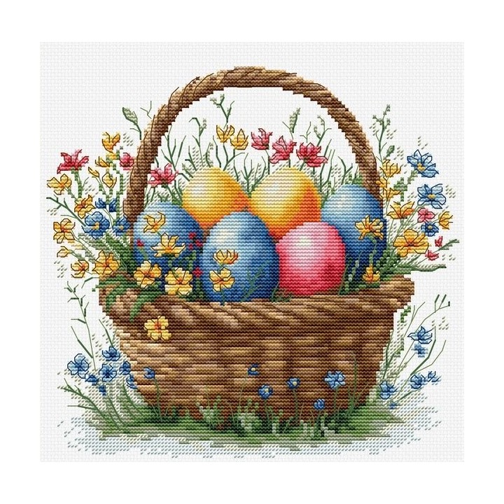 Kit de broderie Panier de Pâques