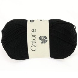 Lana Grossa Cotone 021 Zwart