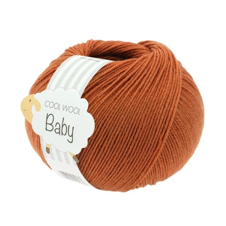 Lana Grossa Cool Wool Baby 337 Braunorange
