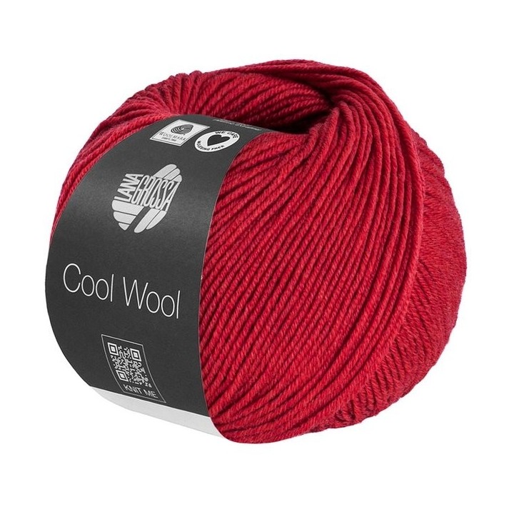 Lana Grossa Cool Wool Mélange Rouge cerise chiné 1501