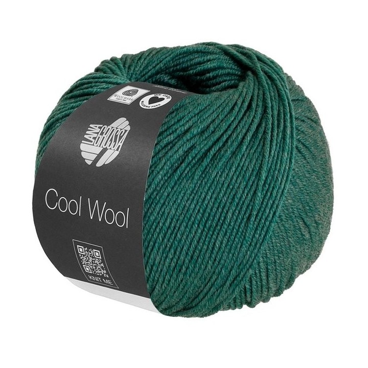 Lana Grossa Cool Wool Mélange Dunkelgrün meliert 1505