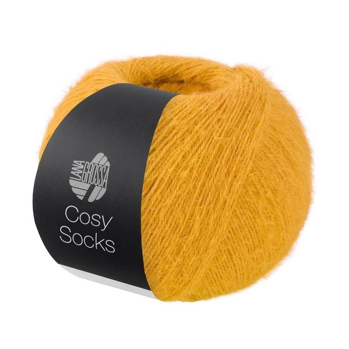 Lana Grossa Cosy Socks 11 jaune-orange