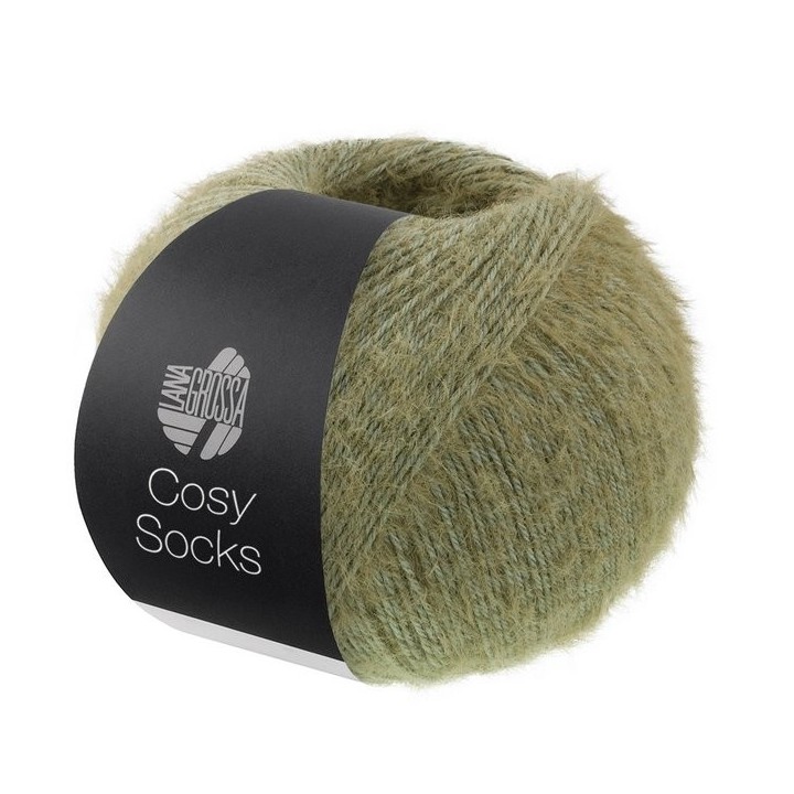 Lana Grossa Cosy Socks 12 gris-vert
