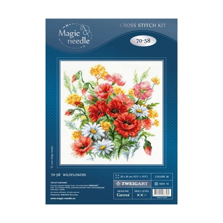 Embroidery kit Wildflowers