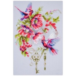 Kit de broderie Les clés du bonheur