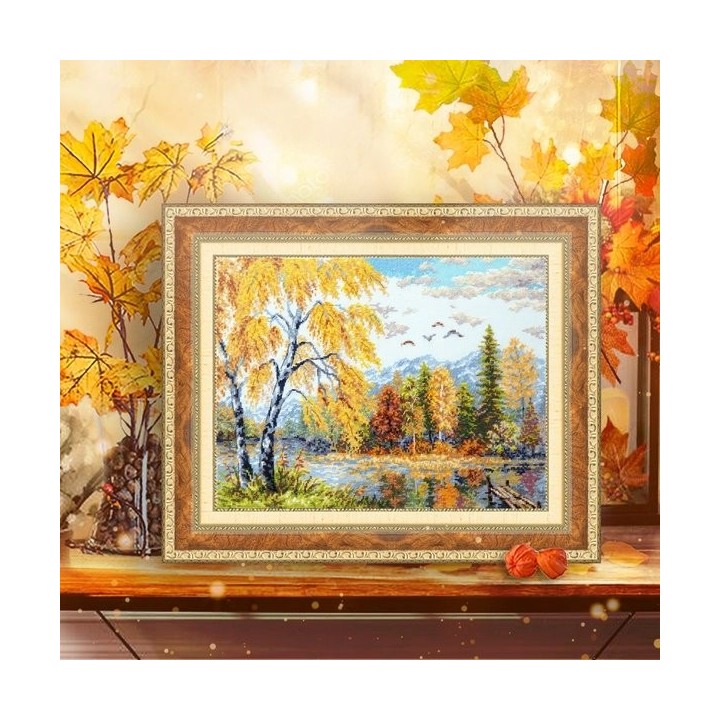 Embroidery kit Golden October