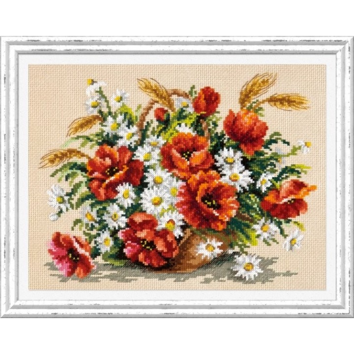 Kit de broderie Bouquet de fleurs sauvages
