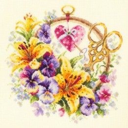 Kit de broderie Lys pour la brodeuse
