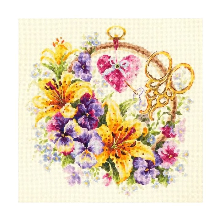 Kit de broderie Lys pour la brodeuse