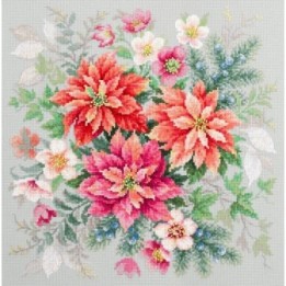 Embroidery kit Flower Magic.Poinsettia