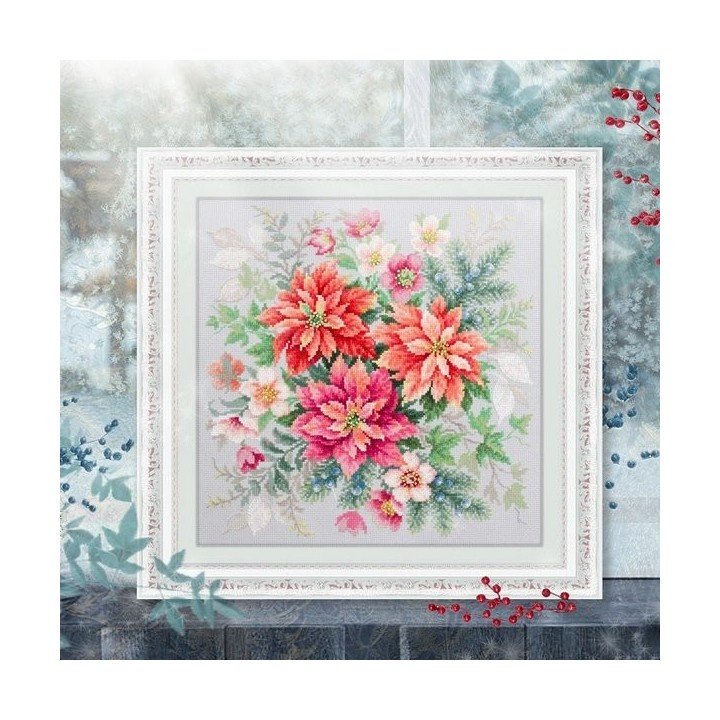 Borduurpakket Bloemenmagie. Kerstster