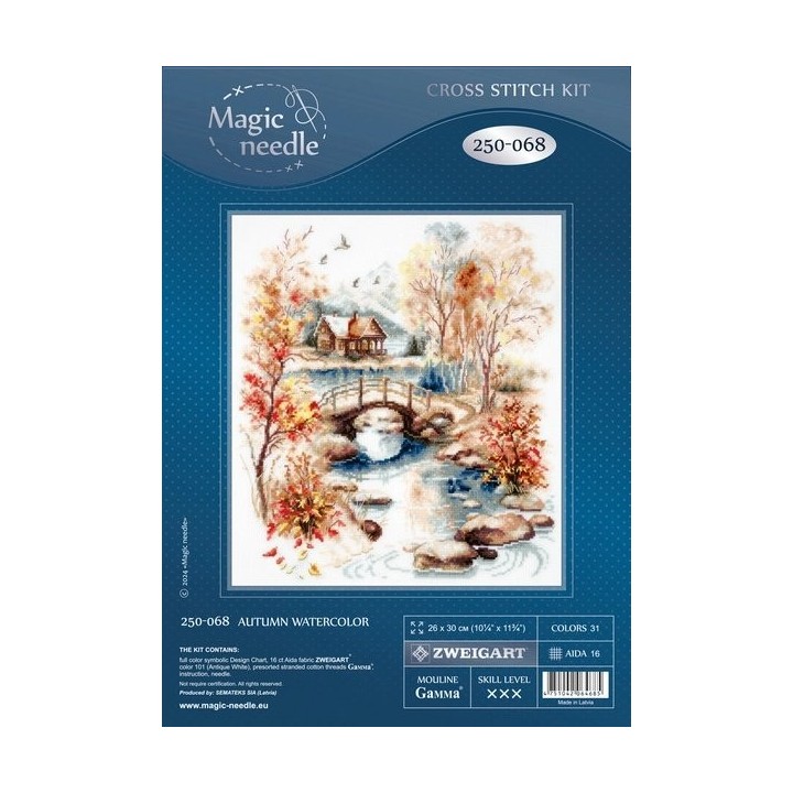Stickset Herbstaquarell