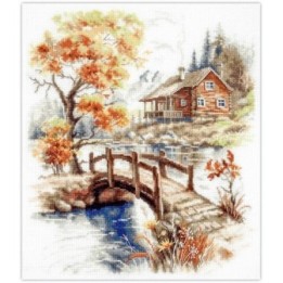 Kit de broderie Automne dans les montagnes