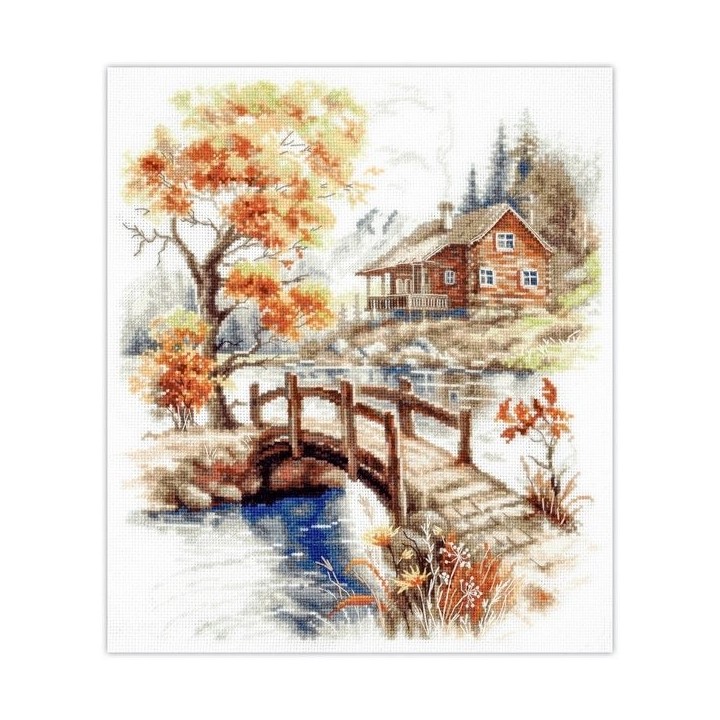 Kit de broderie Automne dans les montagnes