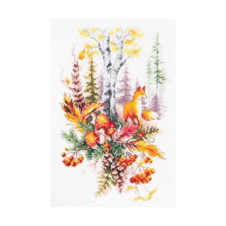 Kit de broderie Esprit de la forêt d'automne