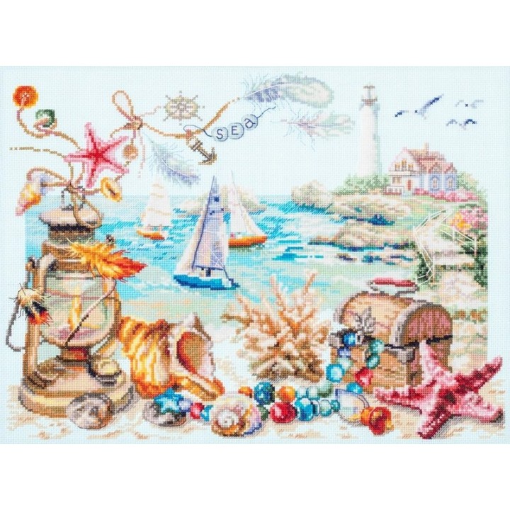 Embroidery kit Seaside Breeze 